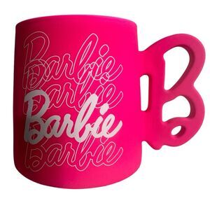 Barbie Ceramic Soft Touch Hot Pink Mug 21 OZ